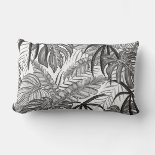 Palm Leaves Outdoor Lumbar Pillow 13" x 21"