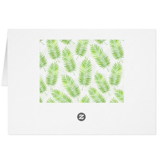 Palm leaves pattern (Back Horizontal)