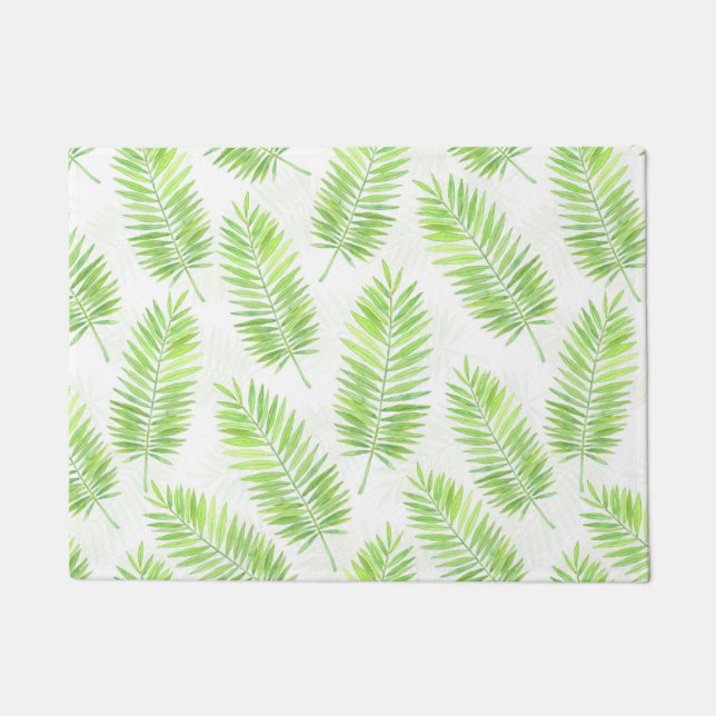 Palm leaves pattern doormat (Front)