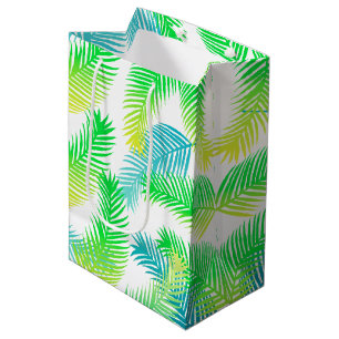 Palm Leaves Pattern Medium Gift Bag – Tropical