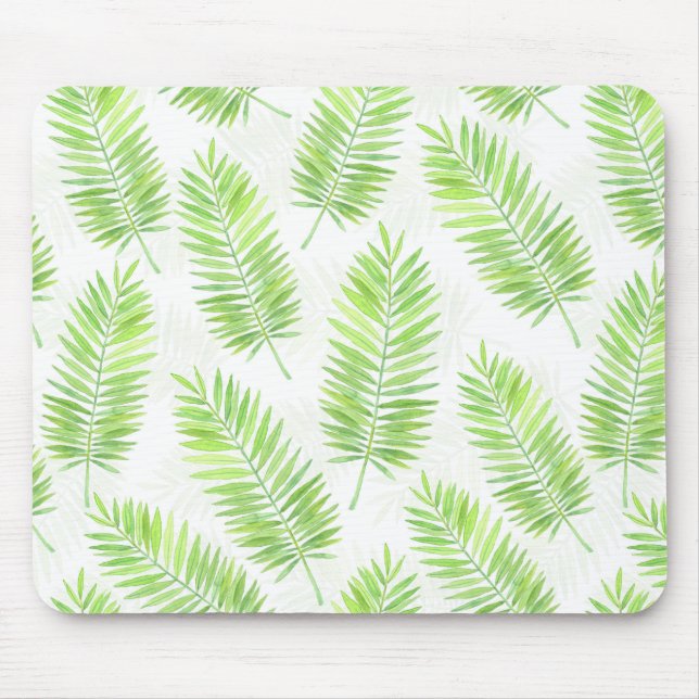 Palm leaves pattern mouse pad (Front)
