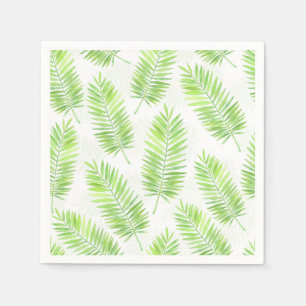 Palm leaves pattern paper napkins