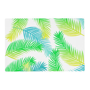 Palm leaves pattern placemat