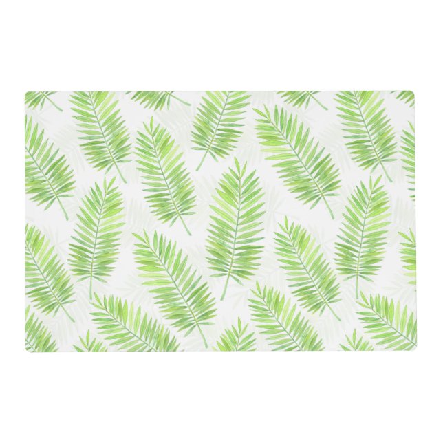 Palm leaves pattern placemat (Front)