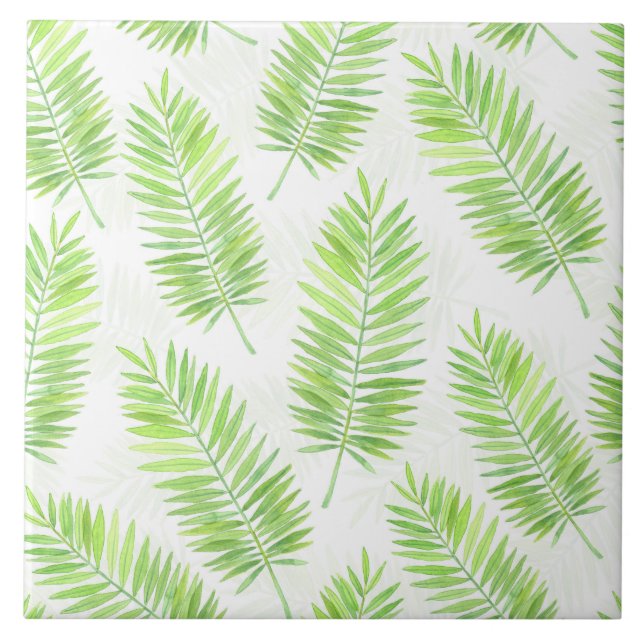 Palm leaves pattern tile (Front)