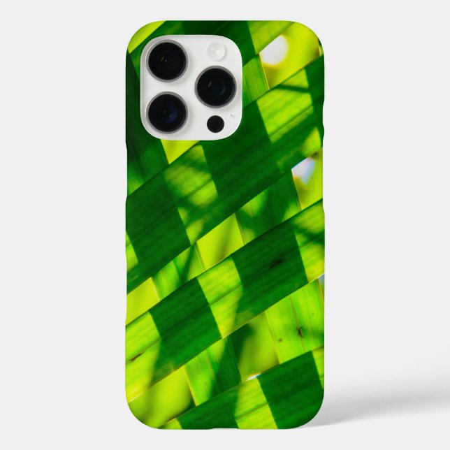 Palm Leaves Plaid, Kapaa, Kauai, Hawaii Case-Mate  iPhone Case (Back)