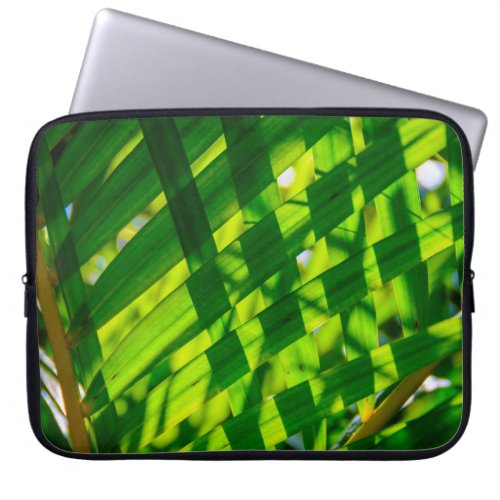 Palm Leaves Plaid Kapaa Kauai Hawaii Wetsuit Laptop Sleeve