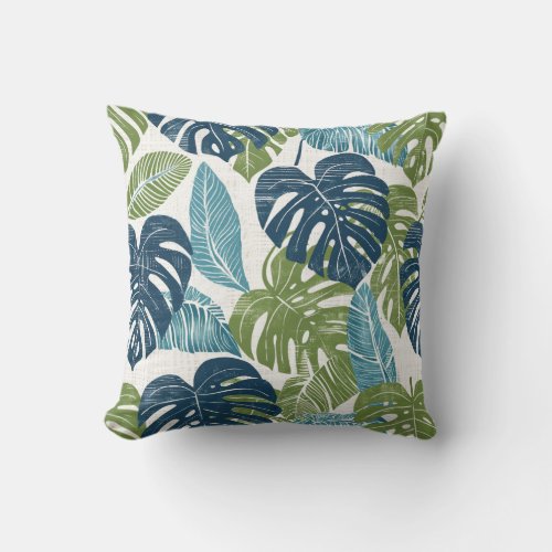 Palm Leaves Throw Pillow