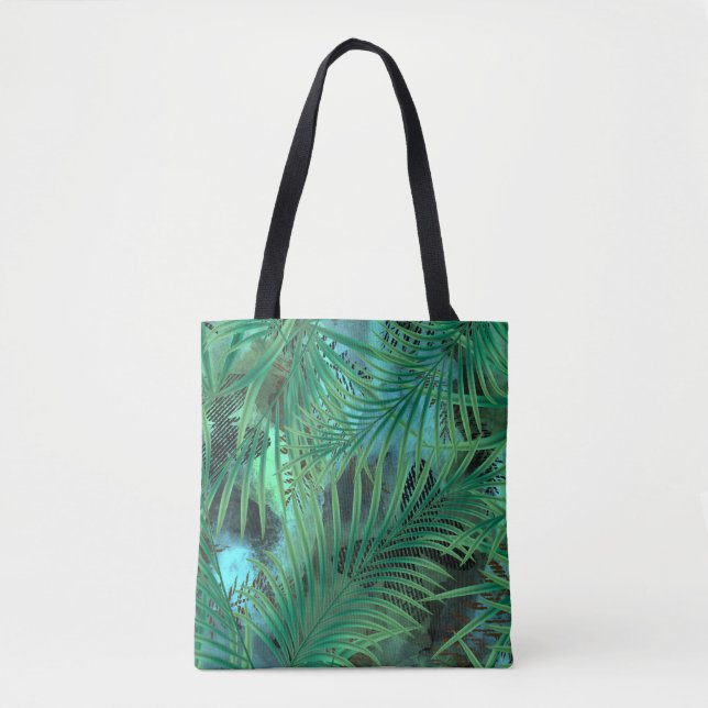 Palm leaves tote bag (Front)