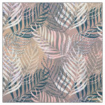 palm leaves, tropical, Botanical, colorful Fabric