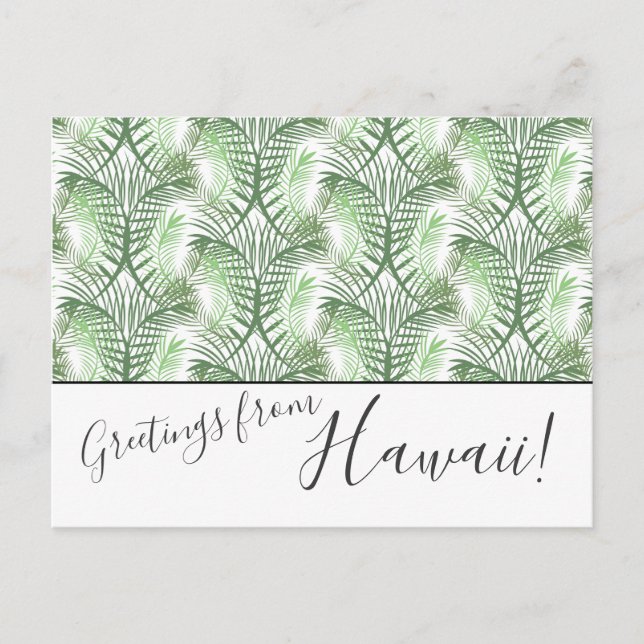 Palm Leaves We Moved Hawaii Post Cards (Front)