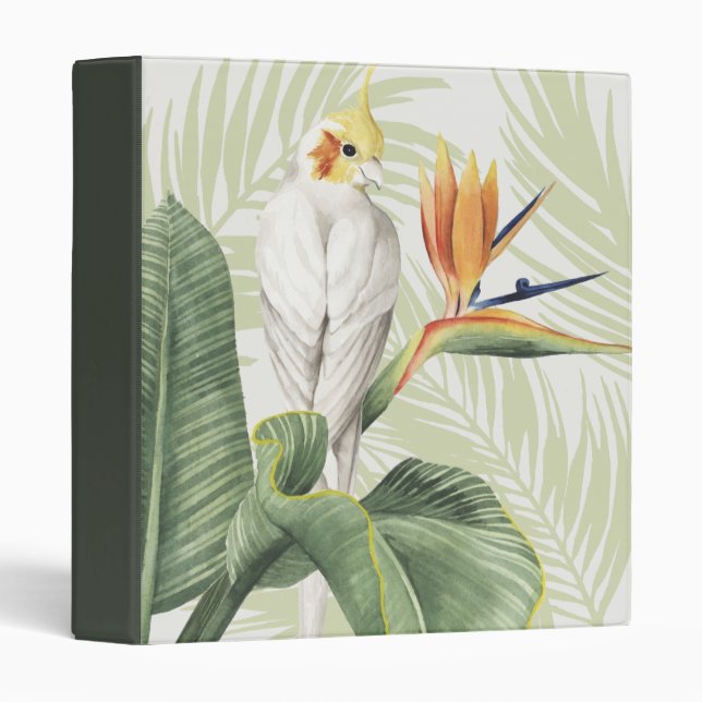 Palm Leaves With White Bird Binder (Front/Spine)