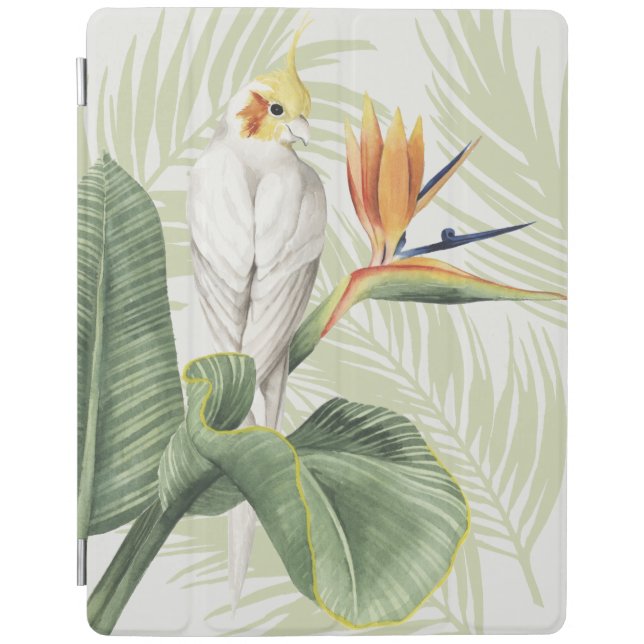 Palm Leaves With White Bird iPad Smart Cover (Front)