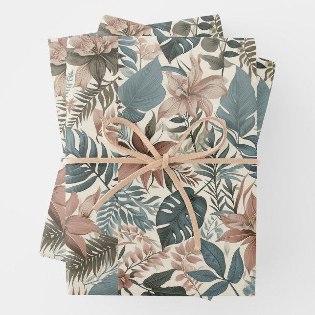 Palm Leaves  Wrapping Paper Sheets (In situ)