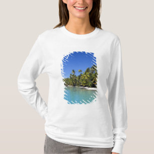 Palm lined beach Cook Islands 2 T-Shirt