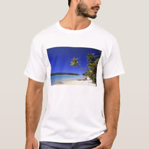 Palm lined beach Cook Islands 5 T-Shirt