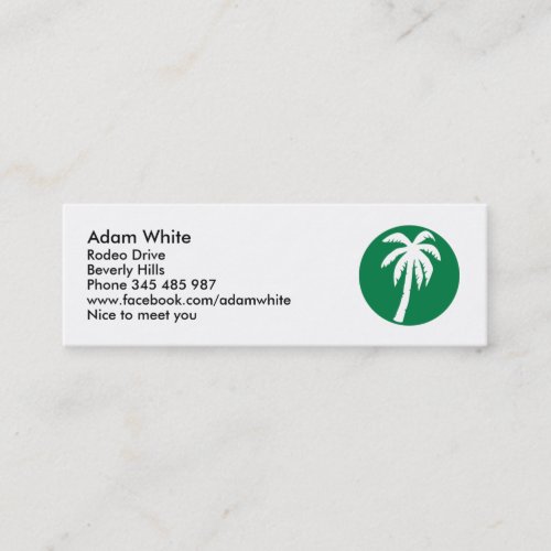 Palm Business Card Template