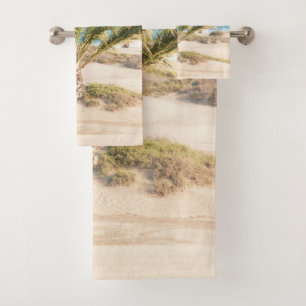 Palm Ocean Beach Dream #1 #travel #wall #art  Bath Towel Set