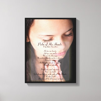 Palm of His Hands POEM 4 CANVAS CANVAS PRINT