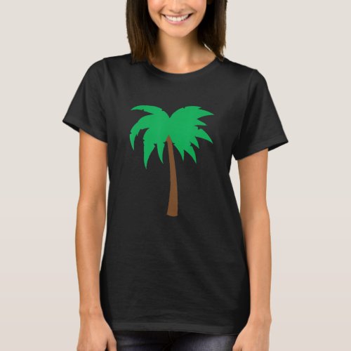 Palm Palms Sea Summer Sun Vacation Holidays Beach  T_Shirt