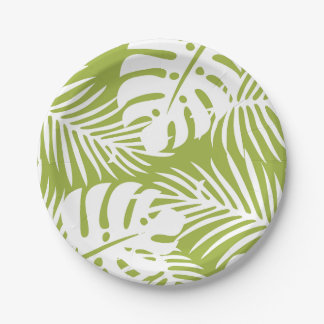 Palm Paradise Partyware Paper Plates