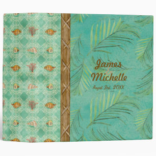 Palm Paradise Wedding Photo Scrapbook Binder