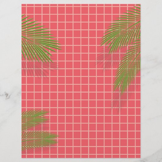 Palm Pool Party Flyer Invitation (Back)