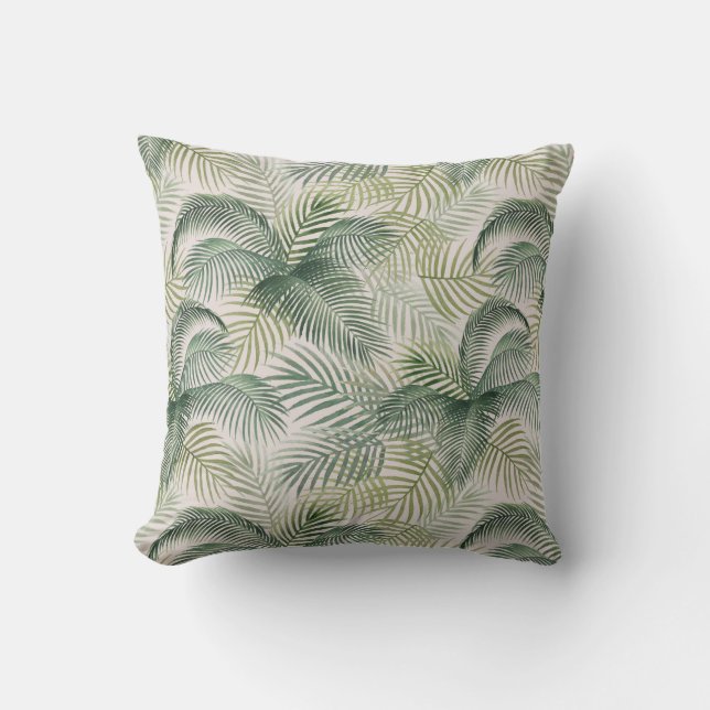 Palm Print       Throw Pillow (Front)