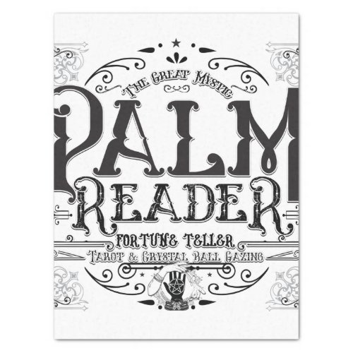 Palm Reader Vintage Magic Fortune Teller Halloween Tissue Paper