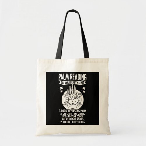 Palm Reading Three Steps Hand Reading Astrology Tote Bag