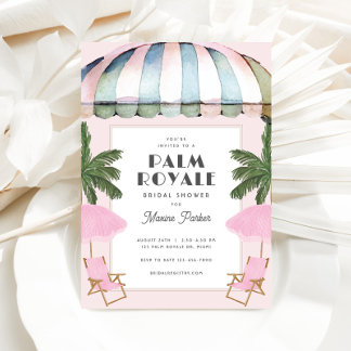Palm Royale Bridal Shower Invitation