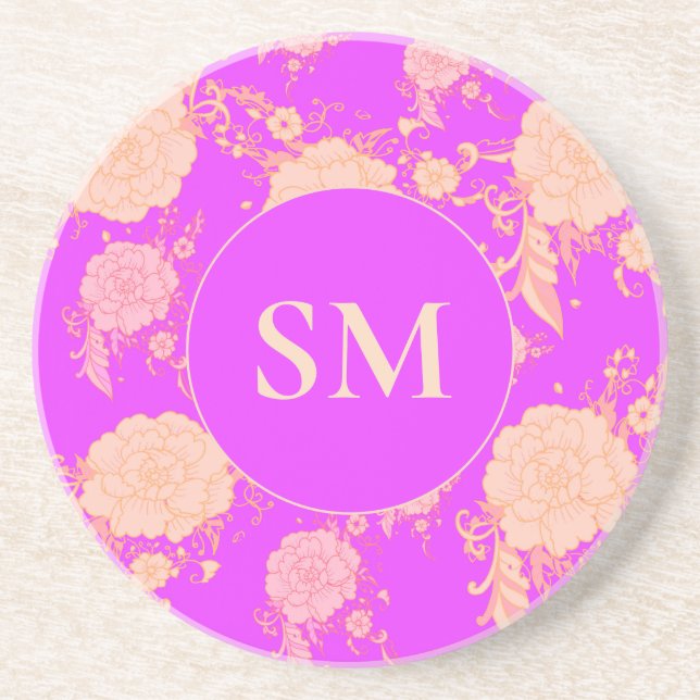 Palm Royale Floral Coaster (Front)