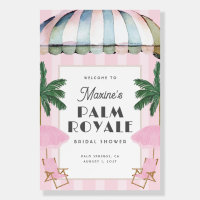 Palm Royale Party Foam Board Sign