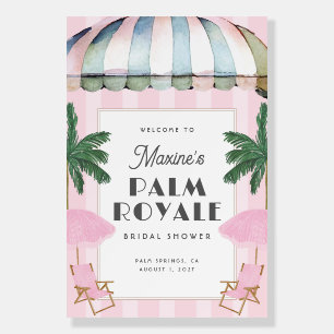 Palm Royale Party Foam Board Sign