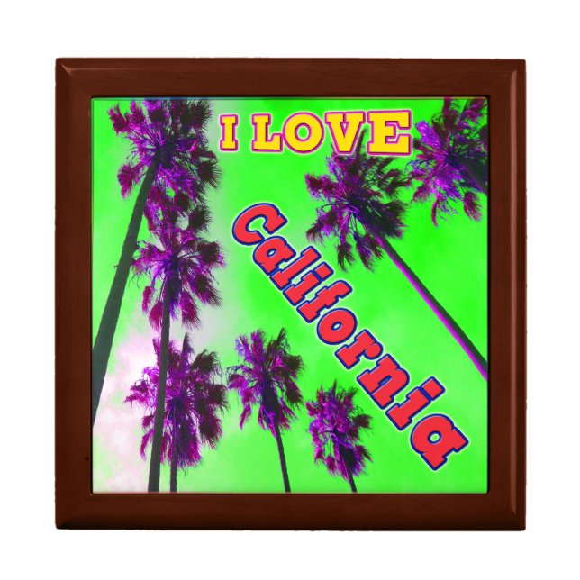 "Palm Sky: I LOVE California 2" Gift Box (Front)