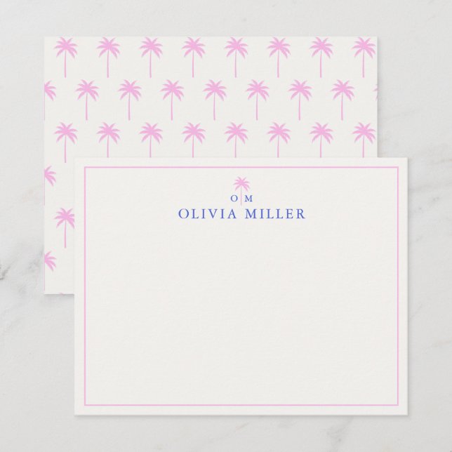 Palm, Social Club aesthetic, note card (Front/Back)