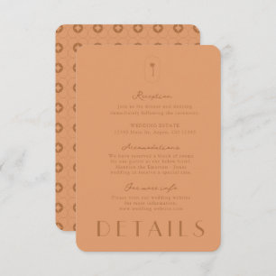 Palm Spring Wedding Details Cards