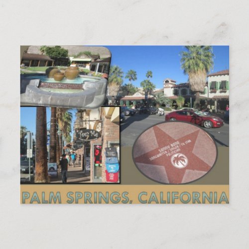 PALM SPRINGS 3 POSTCARD