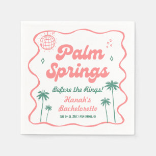 Palm Springs Bachelorette Napkins