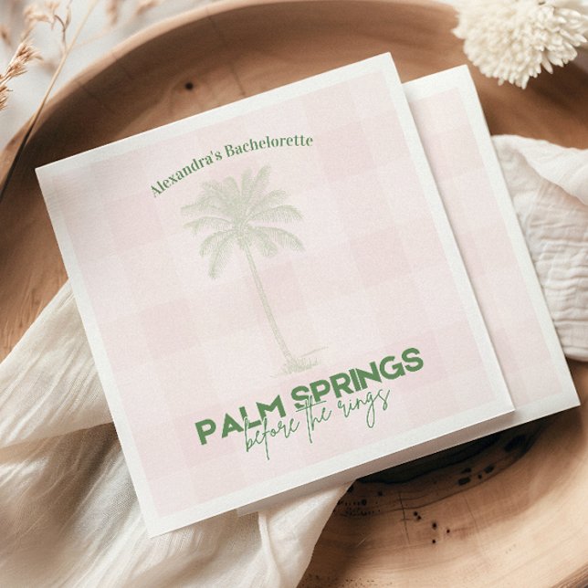 Palm Springs Bachelorette  Napkins (Creator Uploaded)