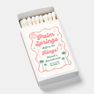 Palm Springs Bachelorette Party Matchboxes