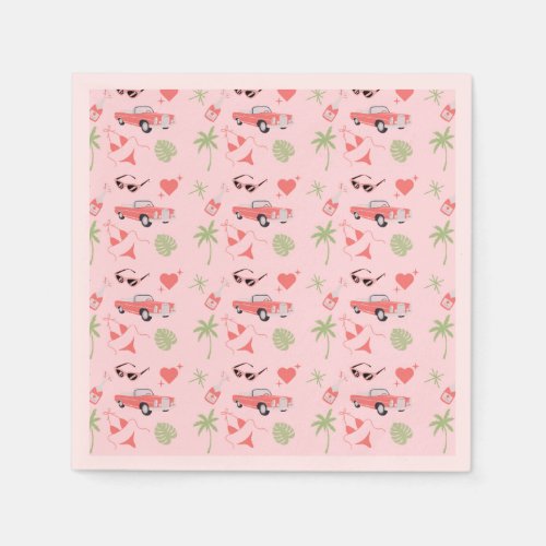 Palm Springs Bachelorette Party Napkins