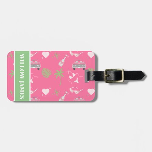 Palm Springs Bachelorette Personalized Luggage Tag