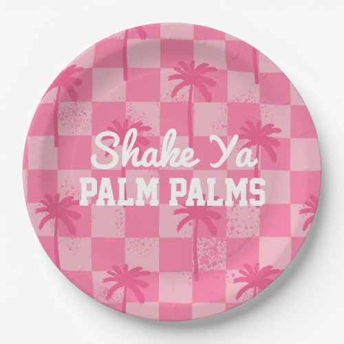 Palm Springs Bachelorette Shake Ya Palm Palm Plate