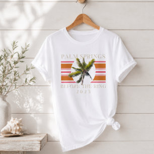 Palm Springs Before the Ring – Retro Bachelorette Tri-Blend Shirt