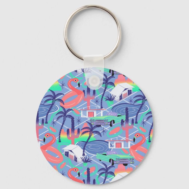 Palm Springs blus Keychain (Front)