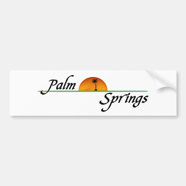 Palm Springs Bumper Sticker (Front)