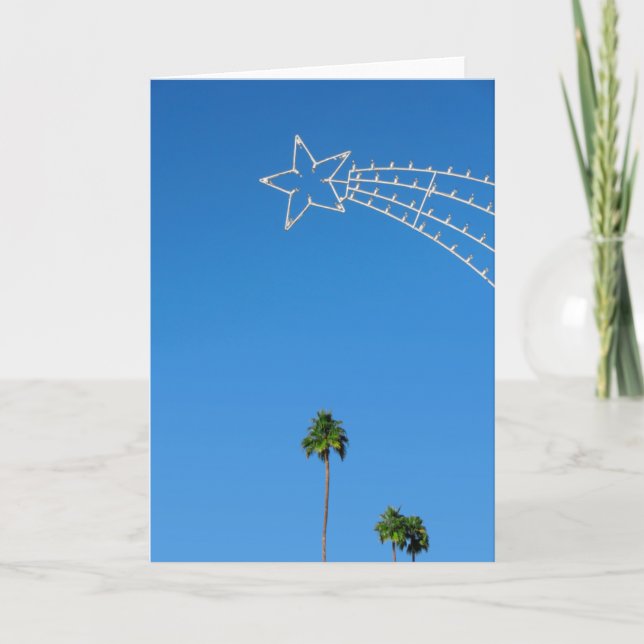 Palm Springs CA Christmas Holiday Decor Card (Front)