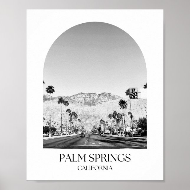 Palm Springs California Arch Photo Print (Front)