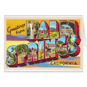 Palm Springs California CA Large Letter Postcard (Front Horizontal)